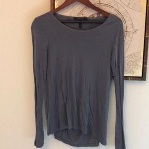 BCBG drape back shirt